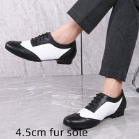 Leather Ballroom For Square Dancing And Latin Dancingsoft-soled Dance Shoes For Adults