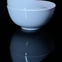 Lily Bone China 2-Piece 8-Inch Deep White Ceramic Bowl Set | Everyday Home Deal