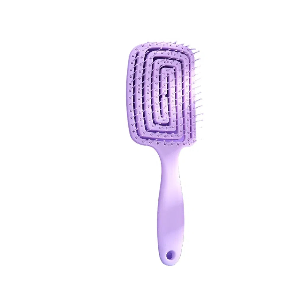Purple 1 PCS Curl Hair Brush, Curly Defining Brush, Vented Hair Brush For Shaping, Detanging And Defining Curls For Women And Men Less Pulling