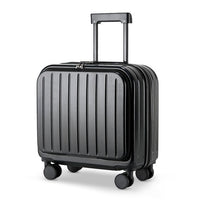 Front Opening Luggage Compartment With Front Open Tray And 20 Inch Cabin, Expandable Folding Cup Holder, Hidden Phone Holder, Dual USB Chargers. Travel Carrier