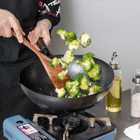 Traditional Handmade Iron Wok | Heavy Duty Cooking Pan | Everyday Home Deal