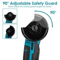 1Set 12V Cordless Mini Angle Grinder Hand Polishing Grinding Machine Cordless Cutter Grinding Tool With 7Pcs Disc 2Pcs 1100mAh Batteries And Charger Hex Key