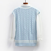 New Preppy-Style Knitted Vest For Women