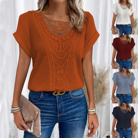 Summer Hollow Out T-Shirt - Best Premium Clothing Deal | Everyday Home Deal