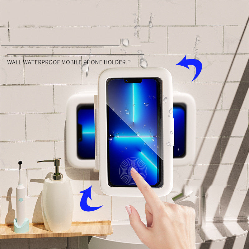 Shower Phone Box — Touch-Screen Phone Holder for Bathroom & Kitchen