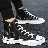 Men's Premium Autumn Korean Classic High-Top Canvas Board Shoes — Premium Footwear Deal | Everyday Home Deal