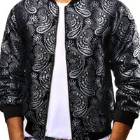 Mens Stylish Trendy Jacket With A Stand-up Collar