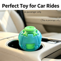 Unisex Compact Rotates Stress Relief Press Fidget Ball - Pocket Sensory Toy For Above 12 Teens & Adults, Glow-in-the-Dark Travel Car Ride Fidgeting Gift | Everyday Home Deal