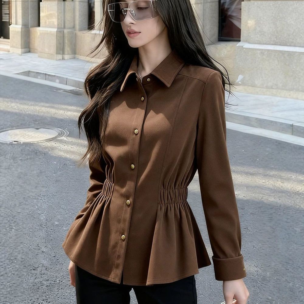 Figure-flattering Outerwear With An Elegant Blouse