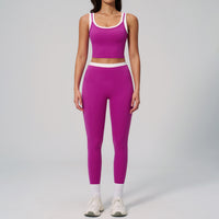 Contrast Nude Yoga Suit Thread