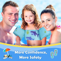 Toddler Swim Vest, Kids Life Jacket Vest, Swim Aid Floats For Swimming Pool, Learn To Swim For 25lbs To 55lbs Toddlers