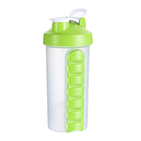 Portable Water Bottle with 7-Day Medicine Pill Organizer for Travel | Everyday Home Deal