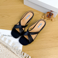Spring Summer New Outerwear Shoes French-style Open-toe Wedge Sandals