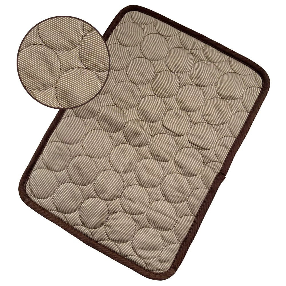 Ice-Silk Pet Cooling Mat — Self-Cooling Pad for Dogs & Cats, 70×56cm (Blue)