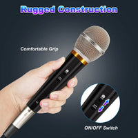 Handheld Dynamic Microphone Wired XLR Microphone With On Off 13ft Detachable XLR Cable Professional Studio & Live Performance Cardioid Mic For For Karaoke Vocals Podcasting Recording
