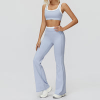 Contrast Nude Yoga Suit Thread