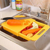 Multifunction Cutting Board with Sink Drain Basket | Kitchen Chopping Board | Everyday Home Deal