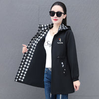 Womens Fashionable Loose-fit Oversized Hooded Jacket