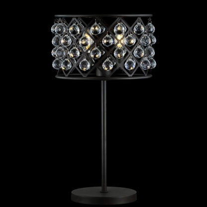 Gabrielle 22.5 In. Oil Rubbed Bronze Metal/Crystal LED Table Lamp