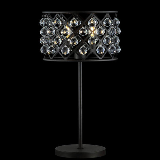 Gabrielle 22.5 In. Oil Rubbed Bronze Metal/Crystal LED Table Lamp