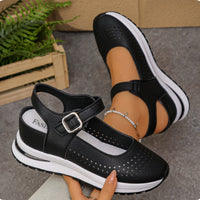 European And American Wedge-heel Roman-style Womens Shoes Size 43