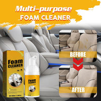 2Pcs Multipurpose Foam Cleaner Spray 100ml, Foam Cleaner For Car And House Lemon Flavor, All-Purpose Household Cleaners For Car And Kitchen