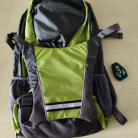 LED Cycling Backpack With Turn Signal Lights, Featuring Wireless Remote Control Smart LED Lights, USB Rechargeable For Extended Use, Multiple Compartments, And Ergonomically Designed Shoulder Straps