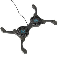 Dual USB Cooling Fan Pad Foldable Slim Fans Cooler Stand For Laptop PC Notebook