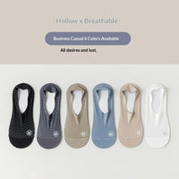 Mens Ankle Socks Summer Thin Style With Ice-silk Cotton Lining And Breathable Mesh