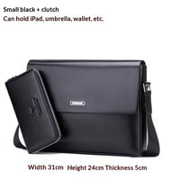 Trendy Men's Business Office And Casual Large-capacity Leather Bag