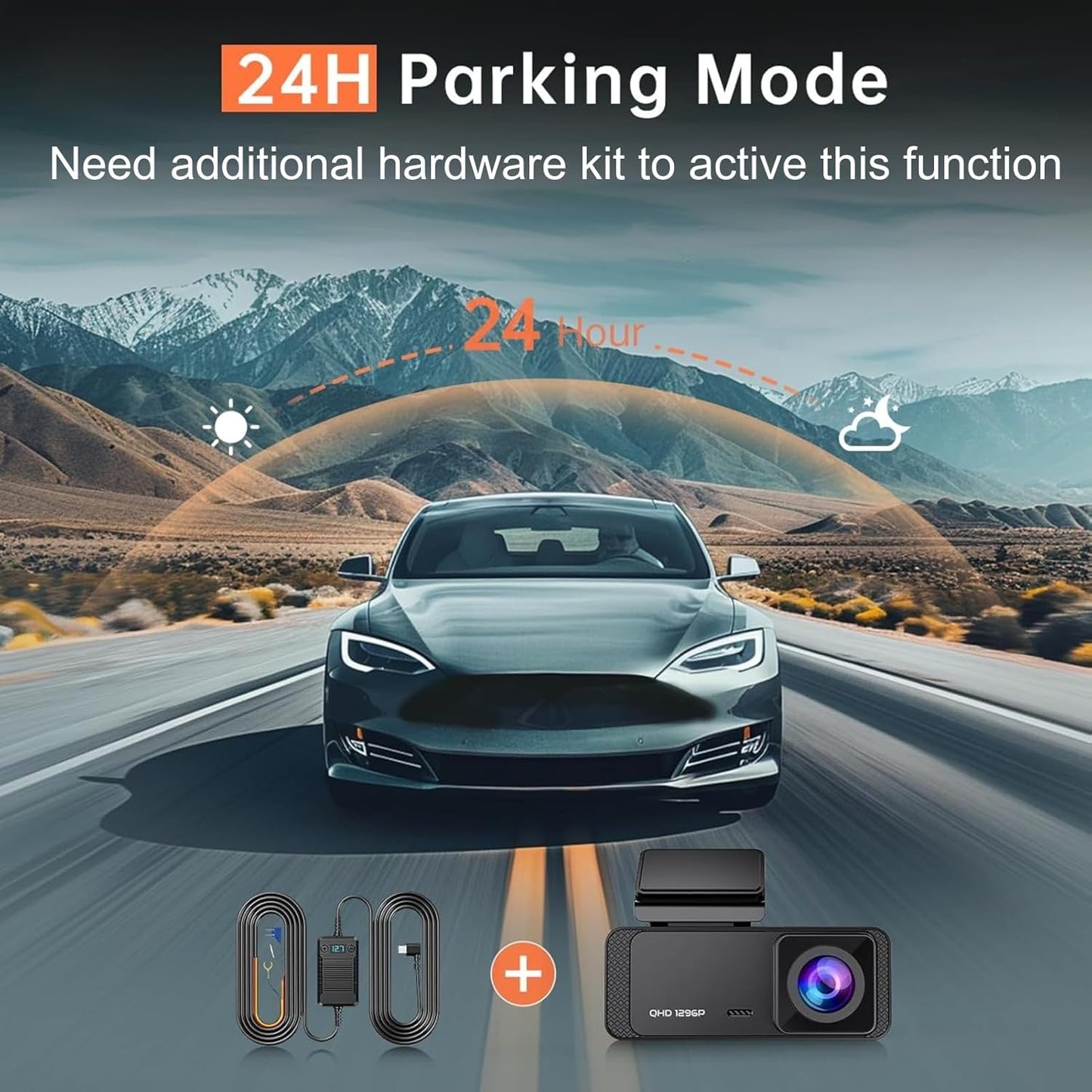 Camara Dash 1296P V300 Wifi Vision Nocturna Grabacion En Bucle 24H Parking