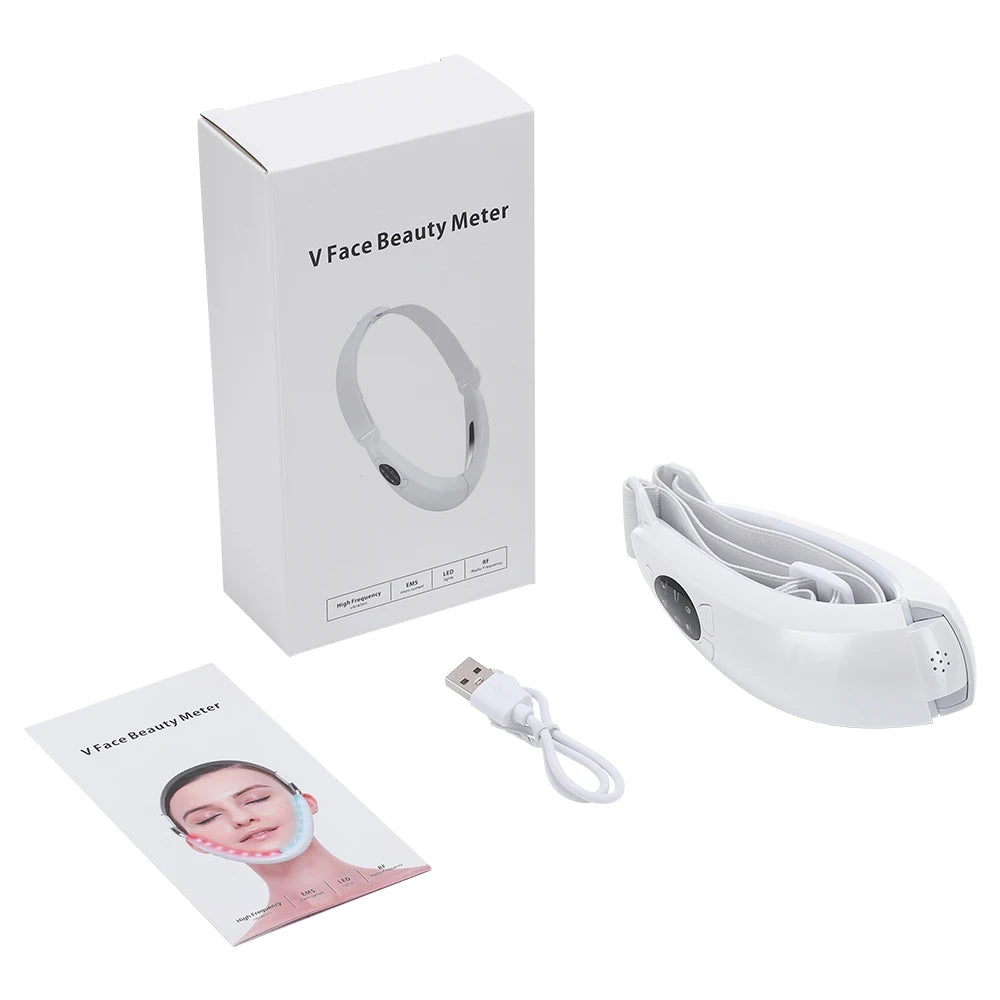 Face Lift Device Electric Face Slimming Belt Red Light Skin Rejuvenation Double Chin V Face Massager Lift up Beauty Instrument