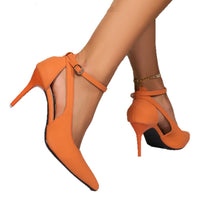 Summer Buckle Womens Fashion Stiletto Sandals