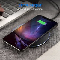1Pc Wireless Charger Qi-Certified Ultra-Slim 5W Charging Pad For IOS Phone XS MAX XR XS X 8 8 Plus Galaxy S10 S9 S8 S7