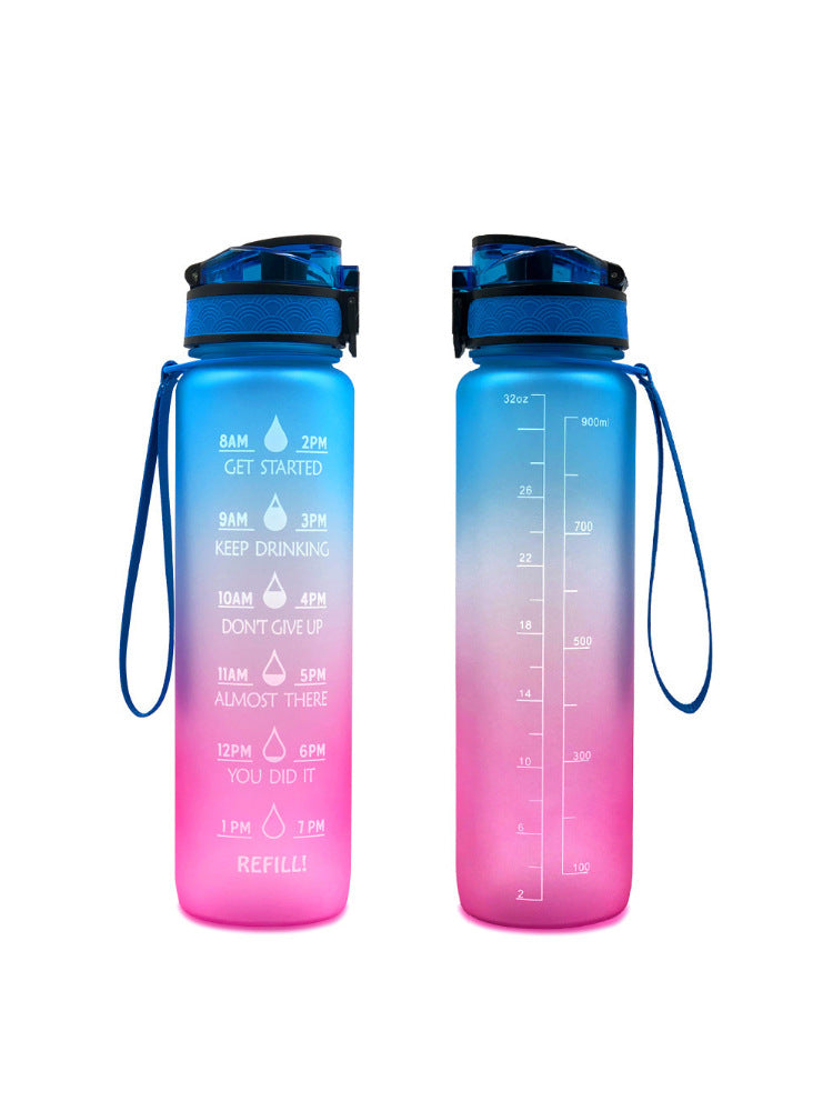 1000ml Transparent Kawaii Water Bottle with Infuser | BPA-Free Sports Flask | Everyday Home Deal
