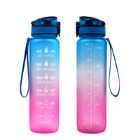1000ml Transparent Kawaii Water Bottle with Infuser | BPA-Free Sports Flask | Everyday Home Deal