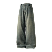Retro-fit High-street Washed-and-distressed Jeans