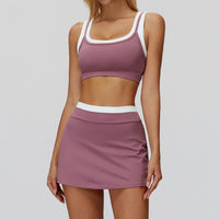 Contrast Nude Yoga Suit Thread
