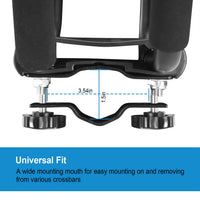 1 Pair Universal J-Bar Kayak Carrier 220LBS Load Heavy Duty Canoe Car Top Mount Carrier Roof Rack With 2Pcs Tie Down Straps
