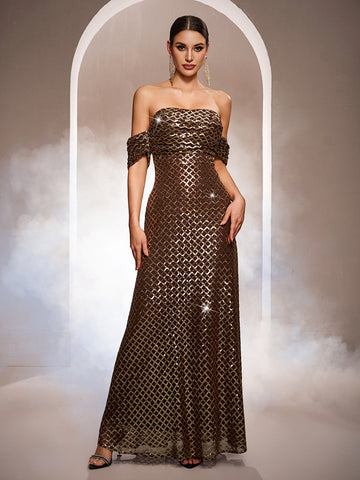 Sequined Evening Gown - Premium Best Dress Deal | Everyday Home Deal
