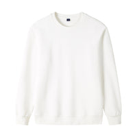 320g Straight Shoulder Pure Cotton Autumn Long Sleeve Round Neck Solid Color Sweatshirt Customized