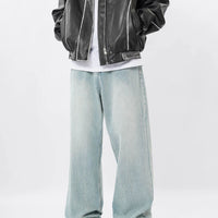 American Retro Denim Trousers For Men