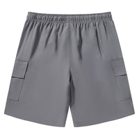 Mens Stretchy, Loose-Fitting Multi-Pocket Work Shorts