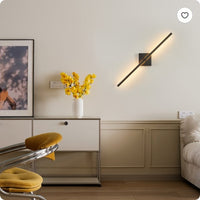 28  2-Pack Modern LED Wall Sconce, Minimalist Indoor Wall Light Fixtures, Black Matte Finish For Living Room, Bedroom, Hallway, Hotel, And Home Decor
