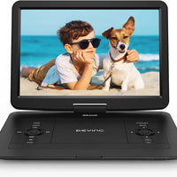 17.9" Portable DVD Player With 15.6" HD Swivel Screen, Support Multiple DVD CD Formats/USB/SD Card/Sync TV, 6 Hours Rechargeable Battery, Car Charger, Remote Control, Region Free