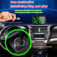 New HUD Car Head-up Display MPH Speed Display 3-inch Multi-function LCD MPH Dashboard