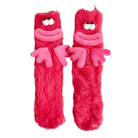 Womens Quirky Coral Fleece Mid-calf Socks