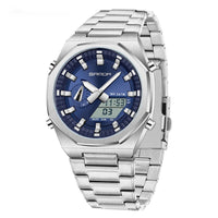 Dual-display  Multi-function Summer-time Mens Watch