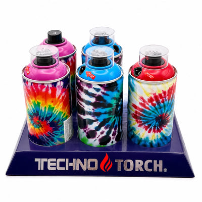 TECHNO Spray Can Refillable Single Jet Torch Lighter Mixed Colors | Everyday Home Deal