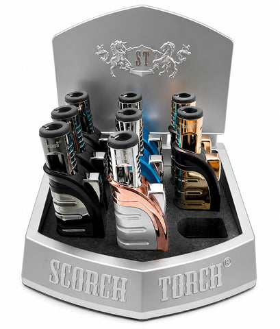 Scorch Torch 61563 Single Flame Refillable Torch Lighter Mixed Colors | Everyday Home Deal